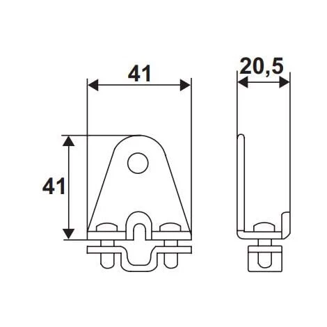 Butée De Tourniquet Marseillais + Tampon 41x41x20.5 Mm TORBEL - 9408606 2 Butée De Tourniquet Marseillais + Tampon 41x41x20.5 Mm TORBEL - 9408606 – Image 2