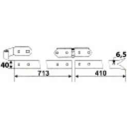 TORBEL Kit Ferrure Queue De Carpe 4 Pièces Noir Pour Volet Double 1538C24 -Pas Cher TORBEL Magasin 18993316 3