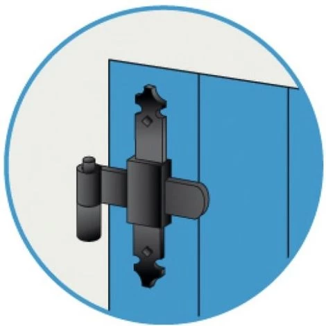 TORBEL Té Paumelle Aluminium Pour Croisillon Finition Noir 9005 3 TORBEL Té Paumelle Aluminium Pour Croisillon Finition Noir 9005 – Image 3