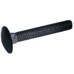 TORBEL Boulons Tête Ronde Collet Carré 6 X 60 Mm Finition Noir Pour Volets Aluminium Et PVC Boîte De 25 - Noir