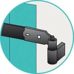 TORBEL Col De Penture 35 Mm En Acier Finition Noir Pour Volet Double -Pas Cher TORBEL Magasin 19002782 3