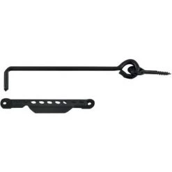 TORBEL Crochet Avec Crémaillère 450 Mm En Acier Phorétique Noir