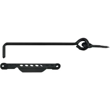 TORBEL Crochet Avec Crémaillère 450 Mm En Acier Phorétique Noir 1 TORBEL Crochet Avec Crémaillère 450 Mm En Acier Phorétique Noir