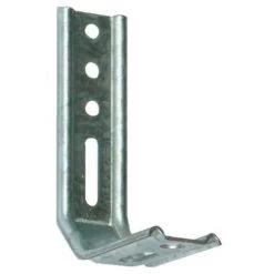 TORBEL Équerre D'assemblage Nervurée Acier Galvanisé à Pan Coupé 70 X 130 Mm Boîte De 50