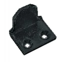 TORBEL Battements Bas à Visser De Persienne Acier Zingué Noir - Coudés Boîte De 10