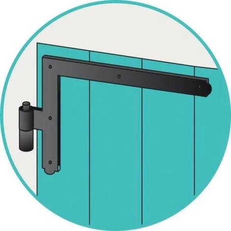 TORBEL Paire D'équerres De Volet Festonnées Droite Et Gauche D14 35 X 400 Mm En Acier Phorétique Noir 3 TORBEL Paire D'équerres De Volet Festonnées Droite Et Gauche D14 35 X 400 Mm En Acier Phorétique Noir â Image 3