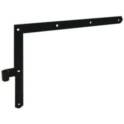 TORBEL Paire D'équerres De Volet Festonnées Droite Et Gauche D14 35 X 600 Mm En Acier Phorétique Noir