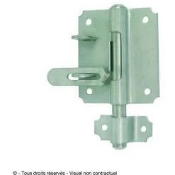 TORBEL Verrou De Box Avec Porte Cadenas Inox 316 Brossé Platine De 56 X 90 Avec Gâche Ø 14