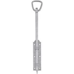 TORBEL Verrou à Tige Carré à Anneau Acier Zingué 400 Mm