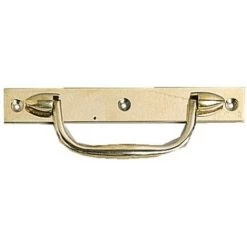 TORBEL Poignée Platine Découpées Avec Arrêt Longueur 140 Mm Pour Volet Battant Finition Inox 18/9 - Inox 18/9