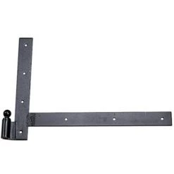 TORBEL Pivot équerre Gauche à Boule Acier Phorétique Noir 350 X 500 Mm