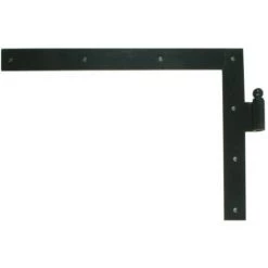 Pas Cher TORBEL Magasin 4 TORBEL Paumelle équerre Haute Gauche 400 X 550 Mm à Boule En Acier Phorétique Noir à Visser Pour Volets Et Portail