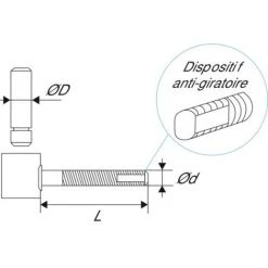 TORBEL Polygond Pour Scellement Chimique Acier Polyester Noir Axe Ø 14 Mm Tige 70 Mm Lot De 4 5 TORBEL Polygond Pour Scellement Chimique Acier Polyester Noir Axe Ø 14 Mm Tige 70 Mm Lot De 4 -Pas Cher TORBEL Magasin 19268823 3