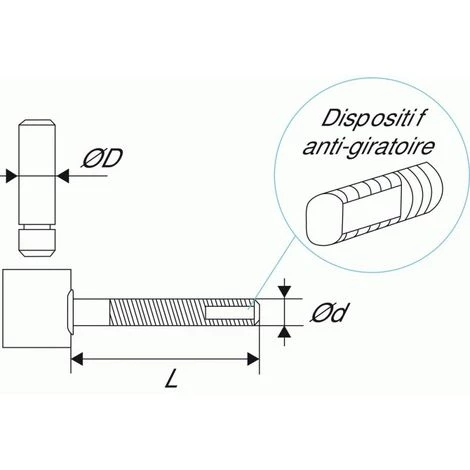 TORBEL Polygond Pour Scellement Chimique Acier Polyester Noir Axe Ø 14 Mm Tige 120 Mm Lot De 4 2 TORBEL Polygond Pour Scellement Chimique Acier Polyester Noir Axe Ø 14 Mm Tige 120 Mm Lot De 4 – Image 2