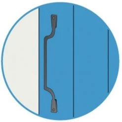 TORBEL Poignée De Volet à Pattes Ø8 Mm Entraxe 145 Mm Longueur 165 Mm En Aluminium Finition Noir -Pas Cher TORBEL Magasin 24971428 3