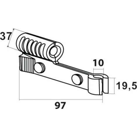 TORBEL Verrou Sécurité Clic En Composite Noir Pour Crochet De Volet à Crémaillère 2 TORBEL Verrou Sécurité Clic En Composite Noir Pour Crochet De Volet à Crémaillère – Image 2