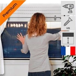 TORBEL Moustiquaire Volet Roulant Universelle Blanc 100x160 Cm - Blanc