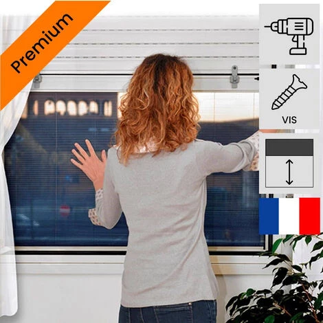 TORBEL Moustiquaire Volet Roulant Universelle Blanc 100x160 Cm - Blanc 1 TORBEL Moustiquaire Volet Roulant Universelle Blanc 100x160 Cm - Blanc