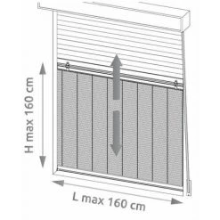 TORBEL Moustiquaire Volet Roulant Universelle Blanc 100x160 Cm - Blanc 8 TORBEL Moustiquaire Volet Roulant Universelle Blanc 100x160 Cm - Blanc -Pas Cher TORBEL Magasin 30938591 4