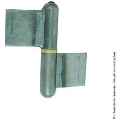 TORBEL Paumelle De Grille à Souder Soudée Nœuds Arrondis Lame Déportée | Gauche - 60