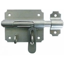 TORBEL Verrou à Coulisse Avec Portecadenas Réf S90211 - Gris Acier