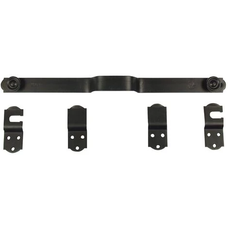 TORBEL Barre Sécurité à Bouton 120cm Noir - Noir 1 TORBEL Barre Sécurité à Bouton 120cm Noir - Noir