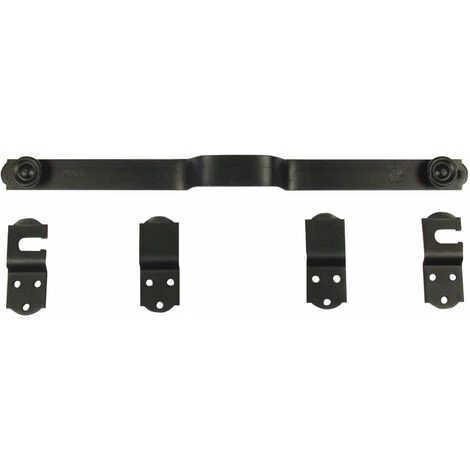 TORBEL Barre Sécurité à Bouton 120cm Noir - Noir 4 TORBEL Barre Sécurité à Bouton 120cm Noir - Noir – Image 4